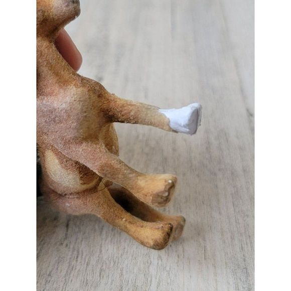 Flocked brown pony horse AS IS Animal Farm toy - Picture 6 of 8